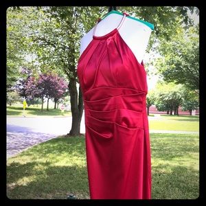 Red formal dress
